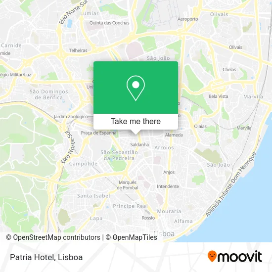 Patria Hotel map