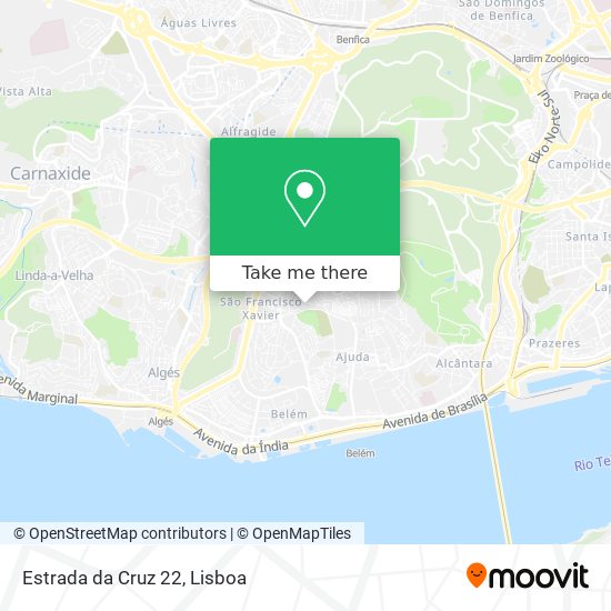 Estrada da Cruz 22 mapa