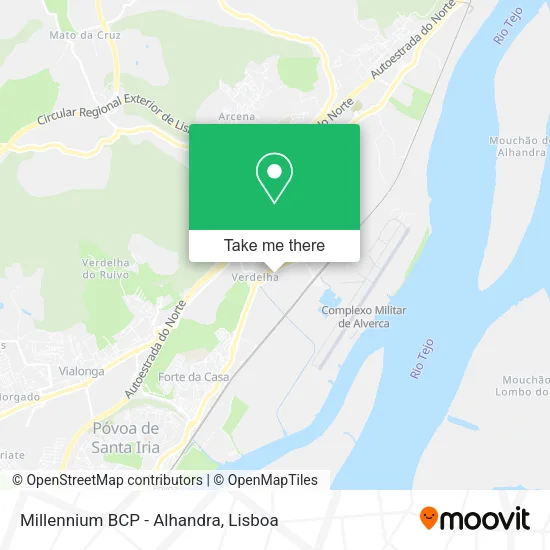 Millennium BCP - Alhandra map
