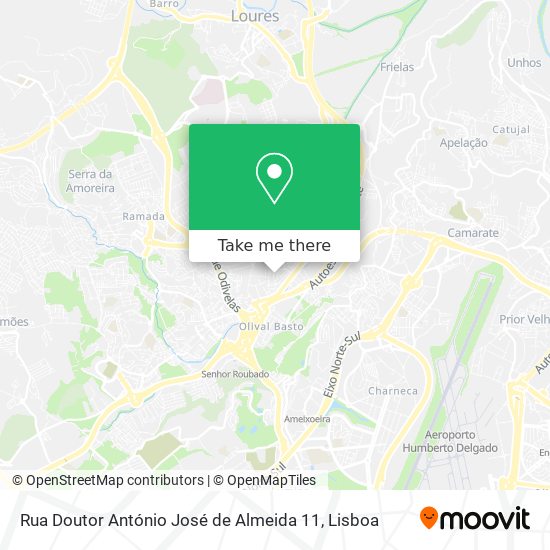 Rua Doutor António José de Almeida 11 mapa