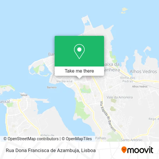 Rua Dona Francisca de Azambuja map