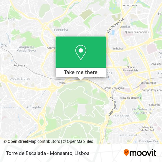 Torre de Escalada - Monsanto map
