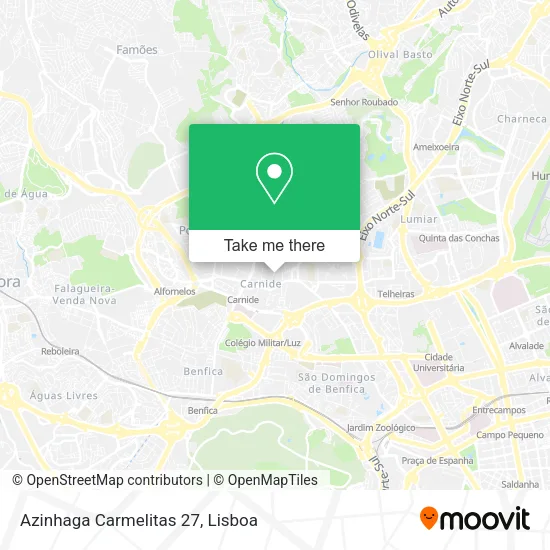 Azinhaga Carmelitas 27 map