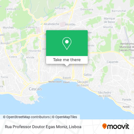 Rua Professor Doutor Egas Moniz map