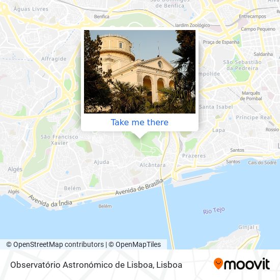 Observatório Astronómico de Lisboa mapa