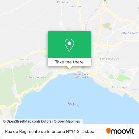 Rua do Regimento de Infantaria Nº11 3 map