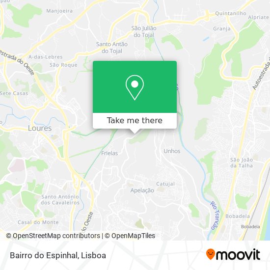 Bairro do Espinhal map