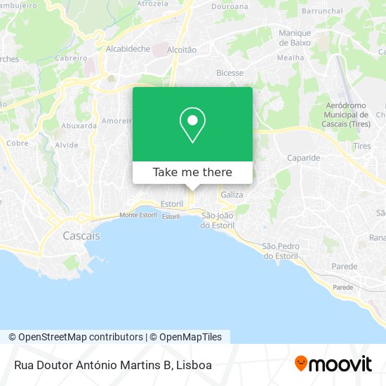 Rua Doutor António Martins B mapa