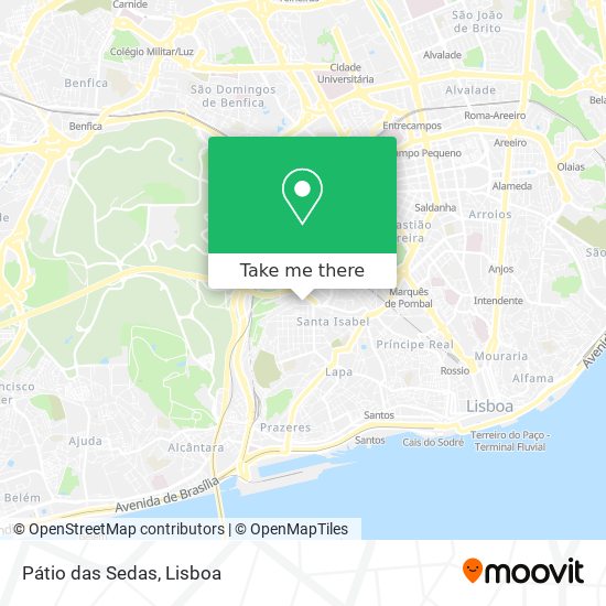 Pátio das Sedas map