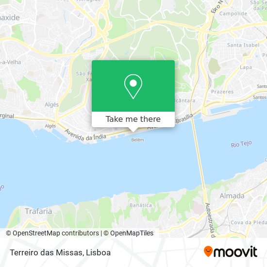 Terreiro das Missas mapa