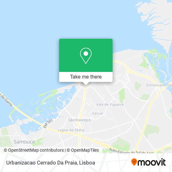 Urbanizacao Cerrado Da Praia map