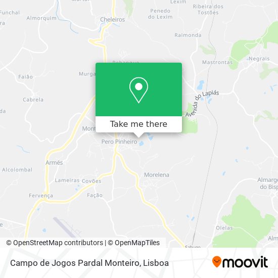 Campo de Jogos Pardal Monteiro map