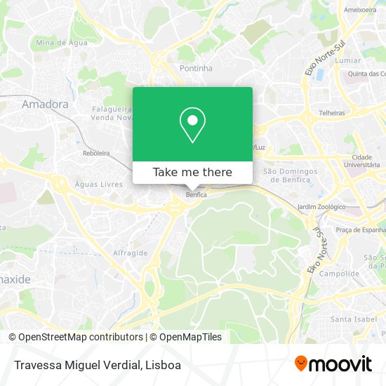 Travessa Miguel Verdial mapa