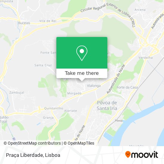 Praça Liberdade mapa