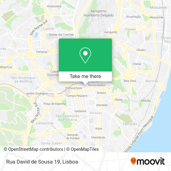 Rua David de Sousa 19 map