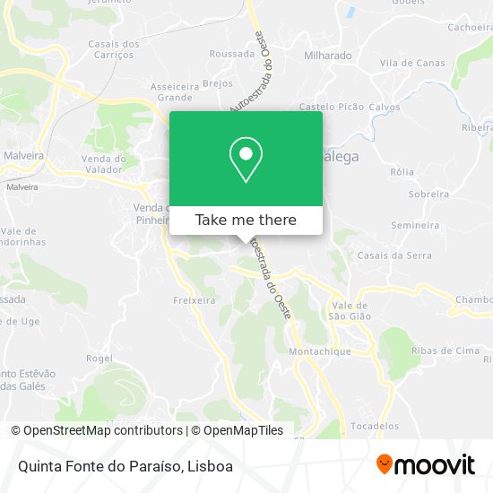 Quinta Fonte do Paraíso mapa