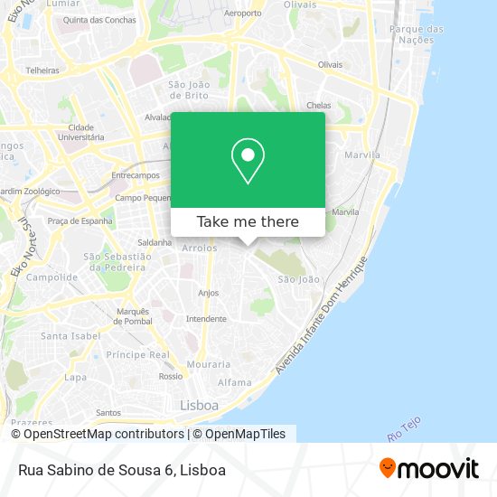 Rua Sabino de Sousa 6 mapa