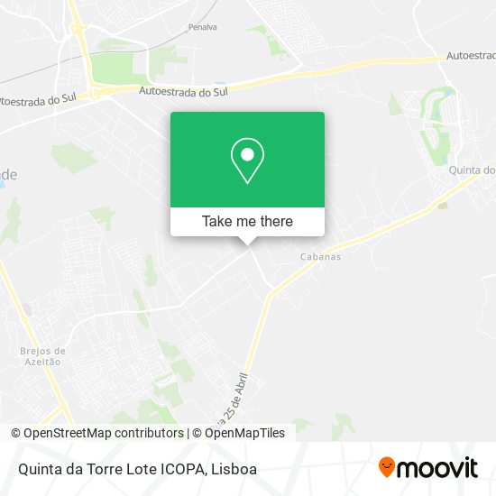 Quinta da Torre Lote ICOPA map
