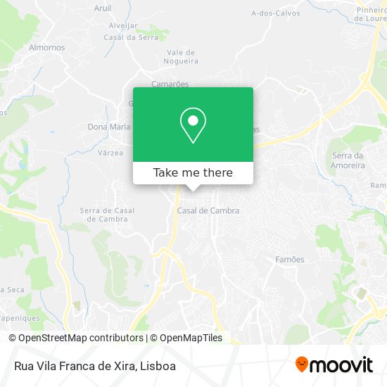 Rua Vila Franca de Xira map