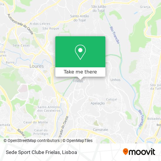 Sede Sport Clube Frielas map