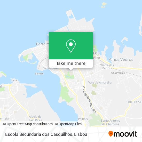 Escola Secundaria dos Casquilhos mapa