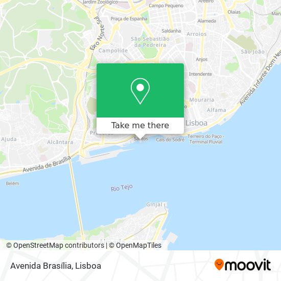 Avenida Brasília mapa