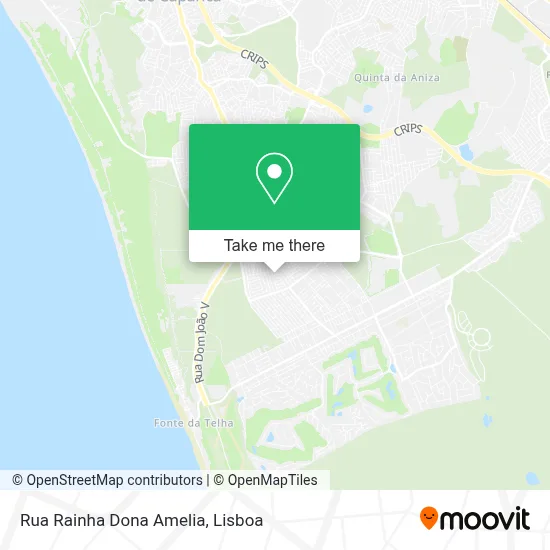 Rua Rainha Dona Amelia map