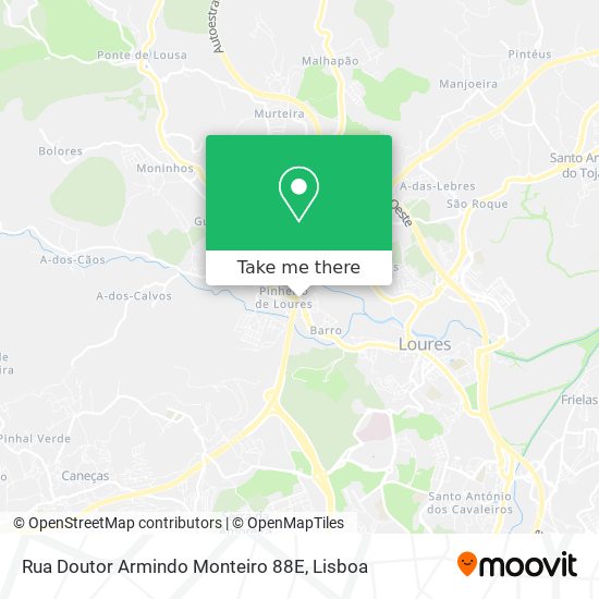 Rua Doutor Armindo Monteiro 88E mapa