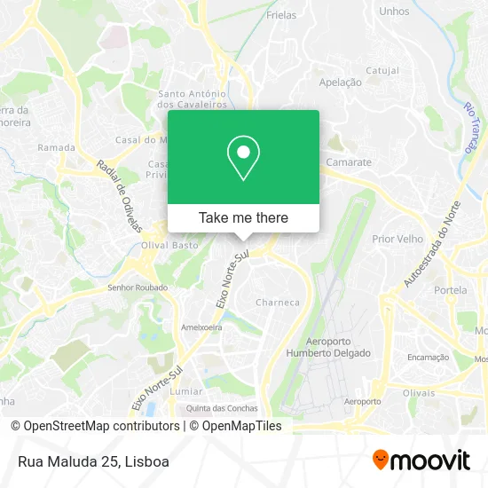 Rua Maluda 25 map