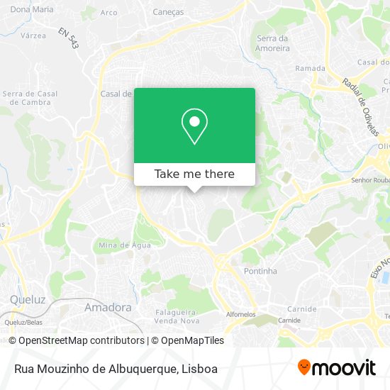 Rua Mouzinho de Albuquerque mapa