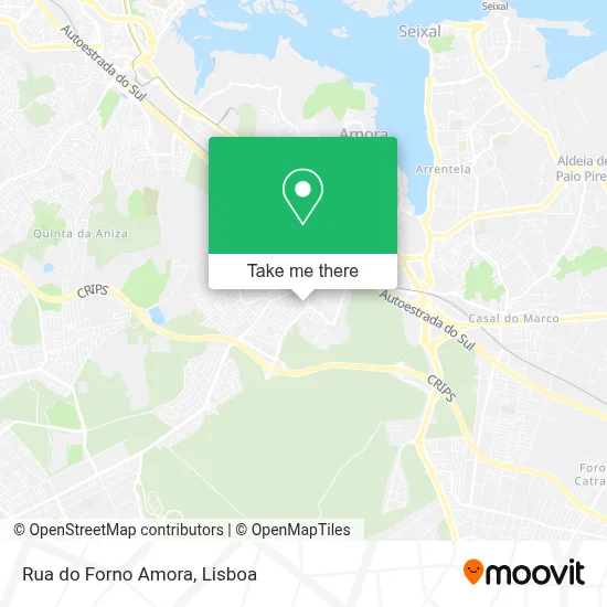 Rua do Forno Amora map