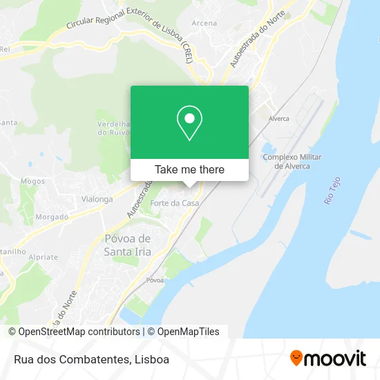 Rua dos Combatentes map