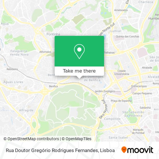 Rua Doutor Gregório Rodrigues Fernandes map