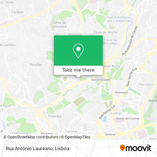 Rua António Laureano map