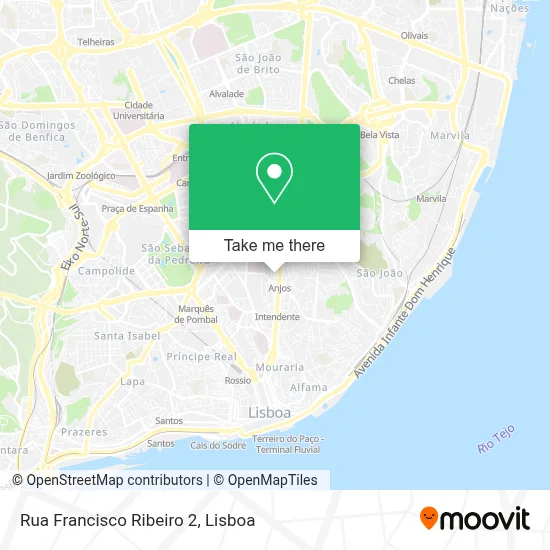 Rua Francisco Ribeiro 2 map
