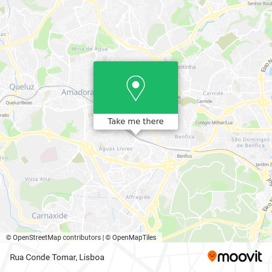 Rua Conde Tomar map