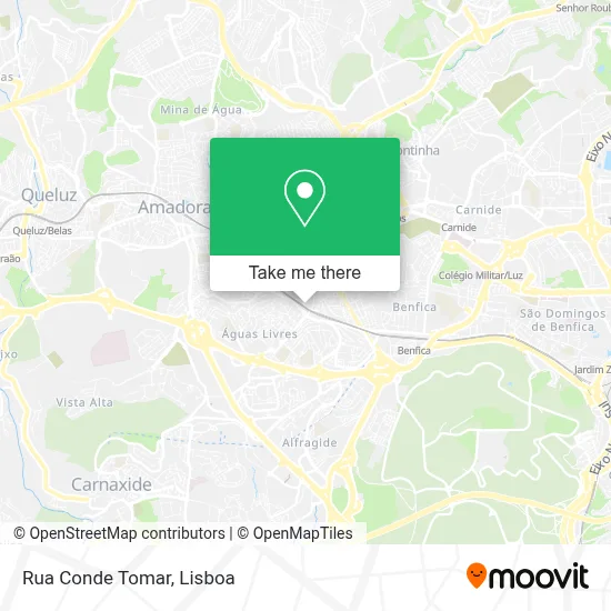 Rua Conde Tomar map