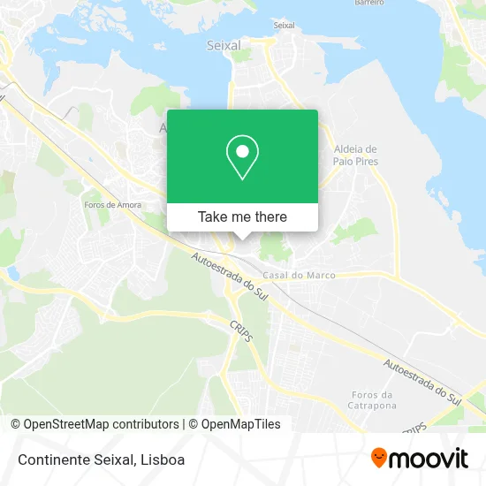 Continente Seixal map