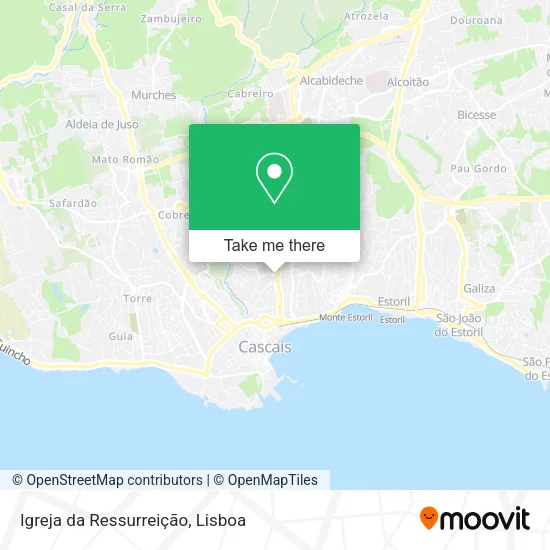 Igreja da Ressurreição mapa