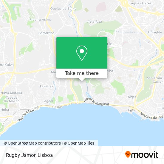 Rugby Jamor map