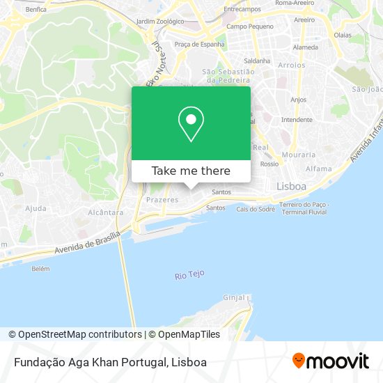 Fundação Aga Khan Portugal map