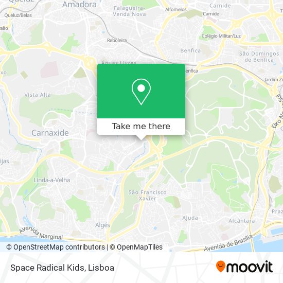 Space Radical Kids mapa