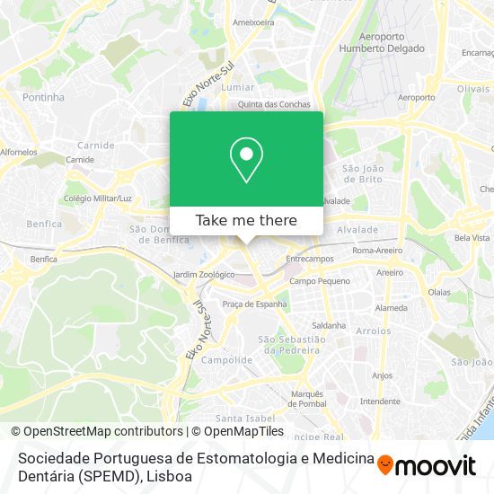 Sociedade Portuguesa de Estomatologia e Medicina Dentária (SPEMD) map