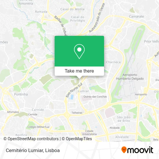 Cemitério Lumiar mapa
