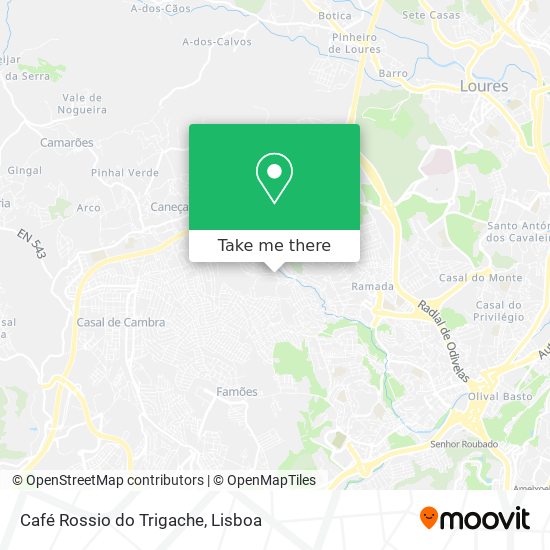 Café Rossio do Trigache mapa