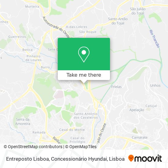 Entreposto Lisboa, Concessionário Hyundai map