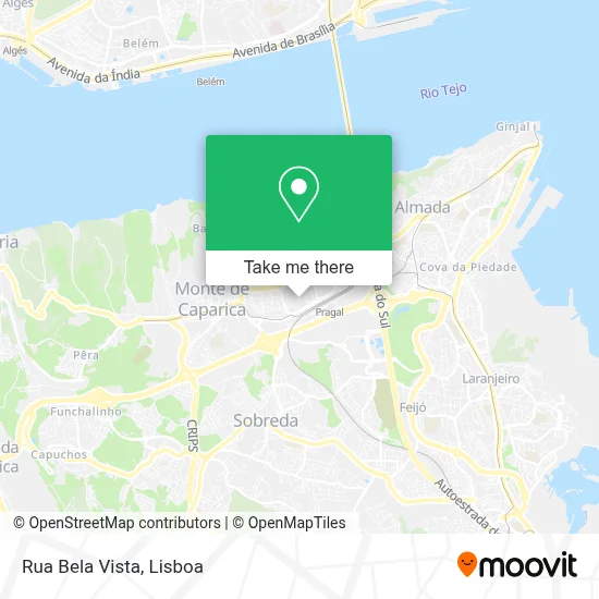 Rua Bela Vista map