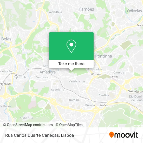 Rua Carlos Duarte Caneças map