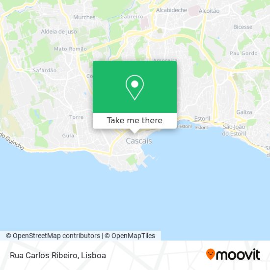 Rua Carlos Ribeiro mapa