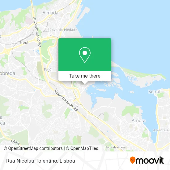 Rua Nicolau Tolentino map